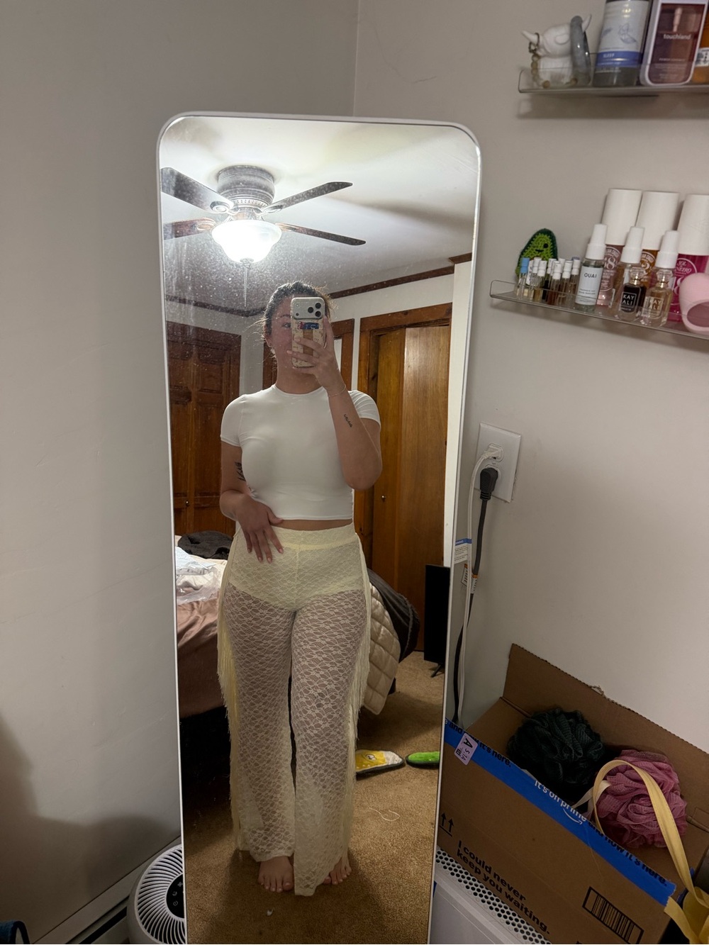 12th Tribe Happy Hour Cream Pants
